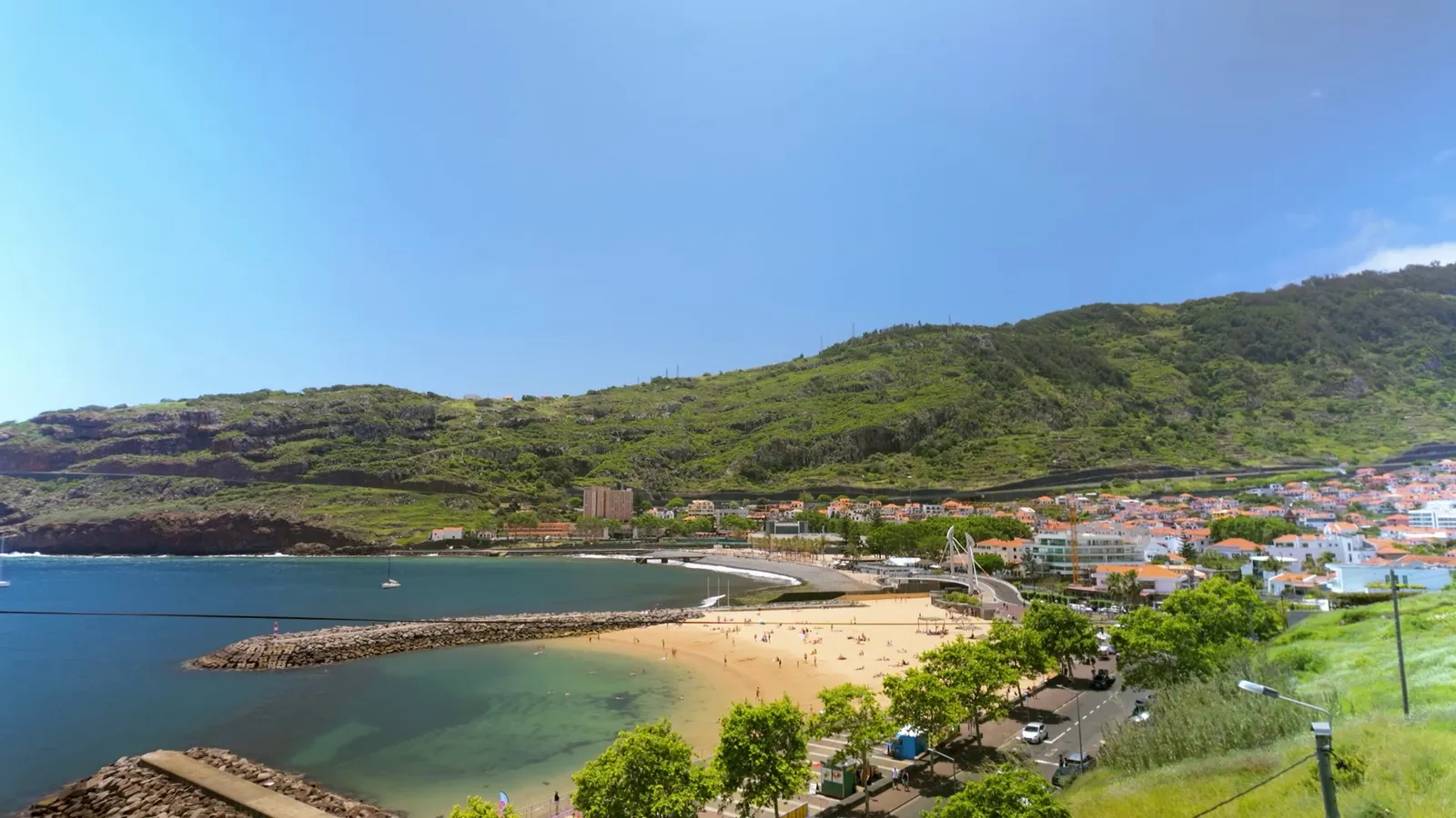 Baía e praia de Machico, Madeira