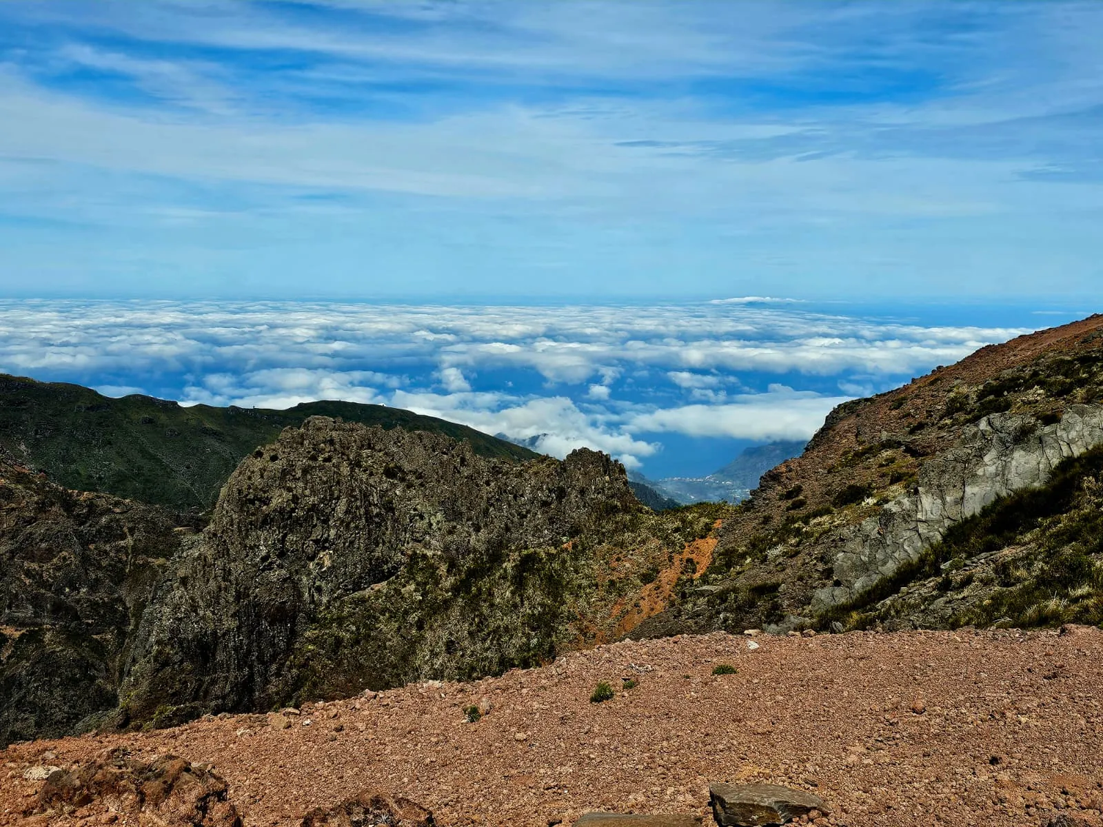 Above the clouds at Pico do Areeiro, Madeira